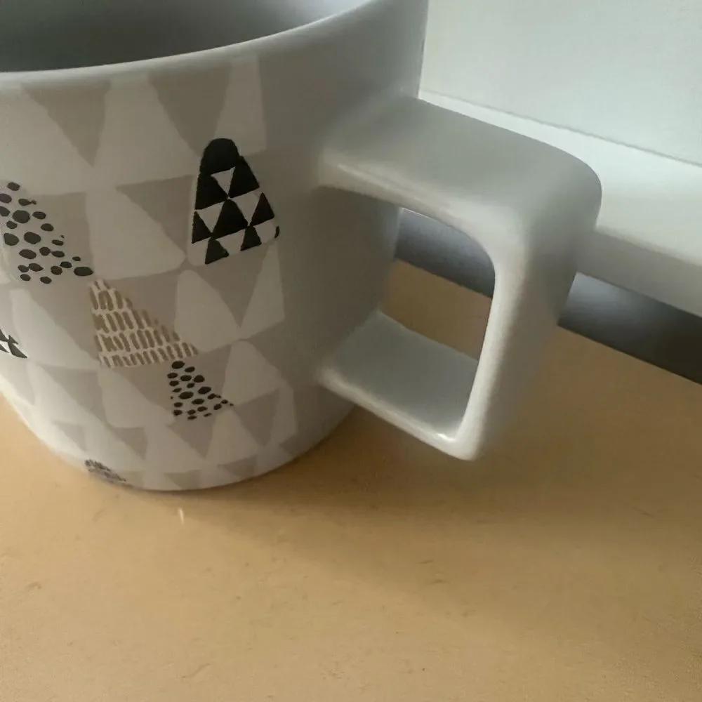 Starbucks 2016 Gray Christmas Tree Holiday Coffee Mug